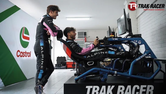 Pierre Gasly trak racer sim trx sim rig