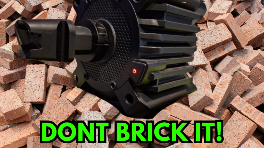 Fanatec GT DD pro wheel base, with bricks