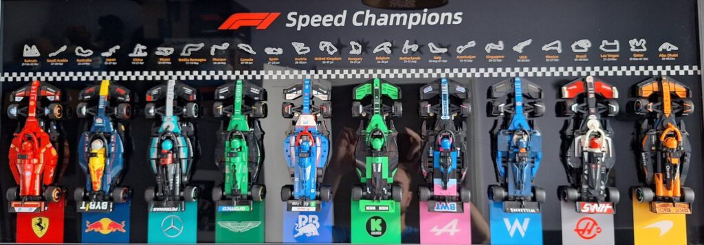 ICUANUTY LEGO Speed Champions Display Review: The Ultimate Owner's Guide (2026) 25 Finished LEGO F1 Speed Champions collection on ICUANUTY Display Wall Frame